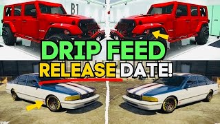 GTA Online Car Drip Feed Release Dates  Chop Shop DLC [upl. by Aifoz364]