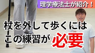 【脳卒中当事者必見❗️】杖を外す為に必要な練習をお伝えします！ [upl. by Silber]