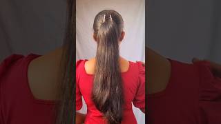 try this high ponytail hairstyle hack with claw clip♥️hairstyle hair hairtutorial shorts hacks [upl. by Sitruk]