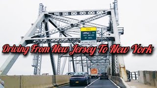 Driving From Perth Amboy New Jersey To Brooklyn New York Via Outer Bridge amp Verrazano Bridge [upl. by Atirahc740]