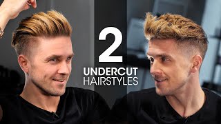 2 QUICK amp EASY Undercut Hairstyles For Men  Men’s Hair Tutorial [upl. by Varion668]