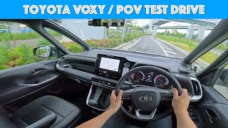 2023 Toyota VOXY  Test Drive  POV with Binaural Audio [upl. by Yuji85]