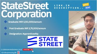 State Street CorporationApprenticeshipworkfromofficejobs freshersjobs [upl. by Leirza]