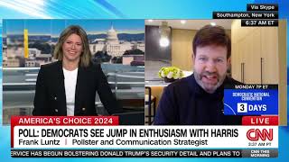 Frank Luntz explains how surging Democratic enthusiasm will affect 2024 election [upl. by Malvie]