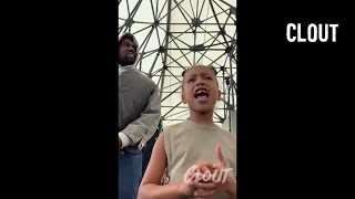 North West Sings Along At Kanye West’s ‘Sunday Service’ In Detroit [upl. by Elleoj487]