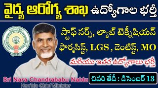 AP Staff Nurse Pharmacist Lab Technician LGS Jobs  AP Contract Basis Jobs Recruitment 2024 [upl. by Lseil]