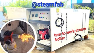 Diesel steam boiler  Diesel fired steam boiler  steamfab [upl. by Yanaton]