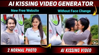 Ai Kissing Video Editing  Trending Ai Kissing Video Generator New Website  Photo To Kissing Video [upl. by Eigriv645]