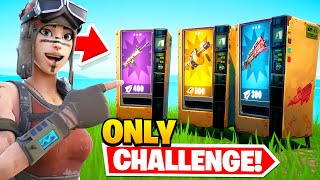 Fortnite VENDING MACHINE ONLY Challenge [upl. by Notac494]