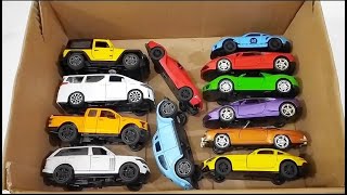 Box Full of Model Cars  Mazda Miniature toy car model Lamborghini  Review of toy cars A3059 [upl. by Nyrehtak381]