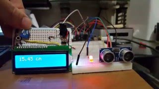 Ultrasonic sensor with warning led  Arduino Class [upl. by Ylloh]