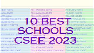 BEST 10 SCHOOLS FORM FOUR RESULTS 2023 [upl. by Auehsoj]