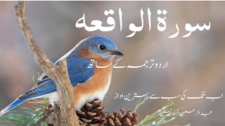 Surah Waqiah With Urdu Translation  Para 27  Al Sudais  Urdu by Fateh Muhammad Jalandhari [upl. by Shuman957]