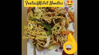 Foxtail Millets Noodles milletrecipe healthy navratri [upl. by Adnaerb]