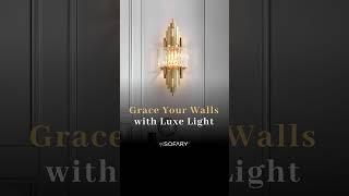 Elevate Your Home’s Look with Crystal Wall Lighting [upl. by Alexi]