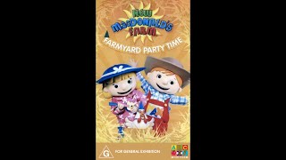 Opening To New MacDonald’s Farm  Farmyard Party Time 2004 VHS Australia ABC Version [upl. by Brag]