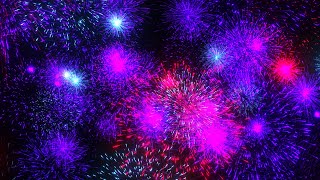 New Year Fireworks Background video  Footage  Screensaver [upl. by Mckay418]