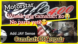 Motorstar Cafe 400 Camshaft temporary repair Paano TDC [upl. by Llejk]