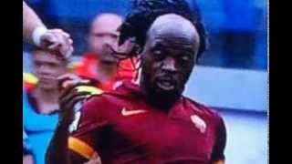 Gervinho perde la fascia dei capelli in Roma Cagliari e il web si scatena con lironia my comment [upl. by Andrews821]