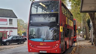 FRV Route 101 Wanstead  BecktonGo Ahead London E400 Trident E120 LX09FBO [upl. by Wickham]