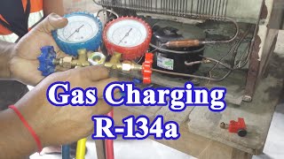 How To Gas Charging  Refrigerant Charging in a Refrigerator  R134a Freon [upl. by Ainiger]