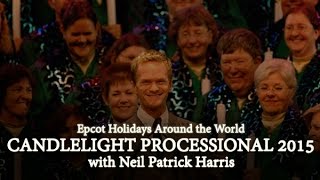 2015 Candlelight Processional at Epcot w Neil Patrick Harris [upl. by Alad]