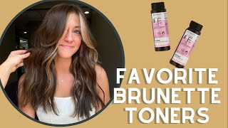 FAVORITE BRUNETTE TONERS USING SHADES EQ with pictures [upl. by Rowley676]