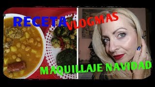 VLOGMAS  MAQUILLAJE NAVIDEÑO  RECETA [upl. by Keemahs380]