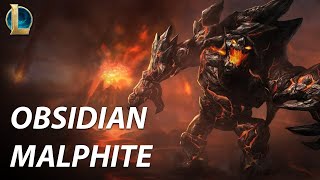 Obsidian Malphite Skin Spotlight from League of Legends [upl. by Ralyat742]