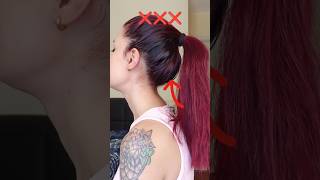 Yüksek at kuyruğu hilesi🥹 ponytail hairhacks hairstyle hairtutorial hair fyp kesfet explore [upl. by Annabel17]