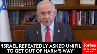 BREAKING NEWS Netanyahu Denies Claims That Israel’s Military Deliberately Attacked UNIFIL Personnel [upl. by Norbie825]