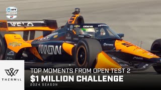 Top moments from Open Test 2  The Thermal Club 1 Million Challenge  INDYCAR [upl. by Moyer]