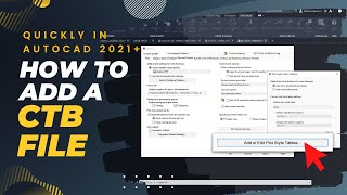 How To Add A CTB File to AutoCAD  AutoCAD Tutorial [upl. by Ria]