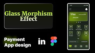 Payment App Design in Figma  Glass Morphism Effect  UIUX Design mobileapp userexperience [upl. by Aneerbas]