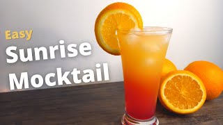 Easy Sunrise Mocktail  Pineapple Mocktail Recipe [upl. by Anagnos]