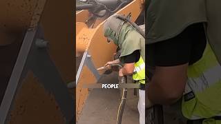 Using a sandblasting machine to remove rust from machinery shorts [upl. by Gardener]