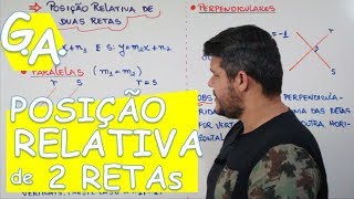 G A POSIÇÃO RELATIVA DE RETAS  Paralelismo e Perpendicularismo c exercícios [upl. by Mathur]