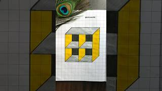 Easy Optical illusion drawing voice by  mrroshan3dart shorts 3d illusion drawing ytshorts [upl. by Akkahs59]