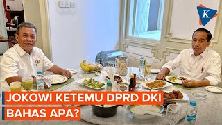 Momen Presiden Makan Siang Bareng Ketua DPRD DKI Jakarta Ada Apa [upl. by Harbed]