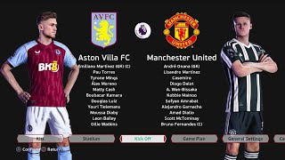 Aston Villa vs Manchester United 00 Highlights Goals  Premier League 202425 [upl. by Scribner]