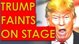 Trump FAINTS ON STAGE Audience REACTS IN HORROR [upl. by Allimac]