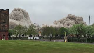 Norfolk Court Gorbals Glasgow Blow down  DemMaster Demolition Ltd  Explosive Demolition [upl. by Licht572]