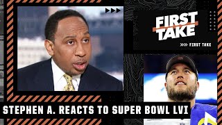 Stephen A reacts to Super Bowl LVI Matthew Stafford is a future Hall of Famer  First Take [upl. by Kasey]