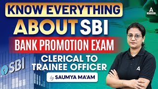 SBI Bank Promotion Exam 202425  SBI Clerk to Trainee Officer  SBI Bank Promotion Exam Saumya Mam [upl. by Cecelia411]