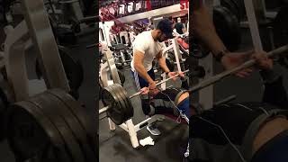 Raw 405lbs bench press gym motivation workout fitness fit gymmotivation powerlifting newsong [upl. by Novehc]