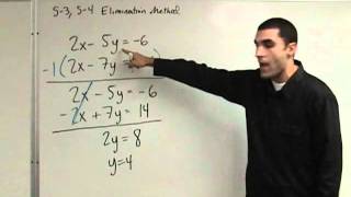 Algebra  Solving Systems of Equations  Elimination Method [upl. by Dowling409]