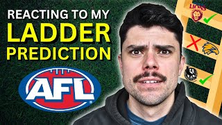 REACTING to my 2024 AFL Ladder Predictions [upl. by Dulcinea137]