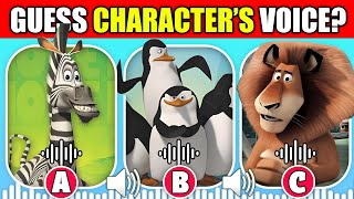 Guess the Madagascar Characters by Voice  Alex The Lion Marty Penguins of Madagascar [upl. by Savory]