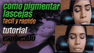 TUTORIAL COMO PIGMENTAR LAS CEJAS CON BIGEN  FÁCIL Y RÁPIDO Paso a paso [upl. by Musa]