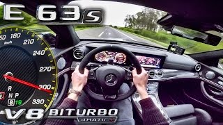 Mercedes AMG E63 S 4Matic 612HP ACCELERATION amp TOP SPEED AUTOBAHN POV by AutoTopNL [upl. by Cocke]